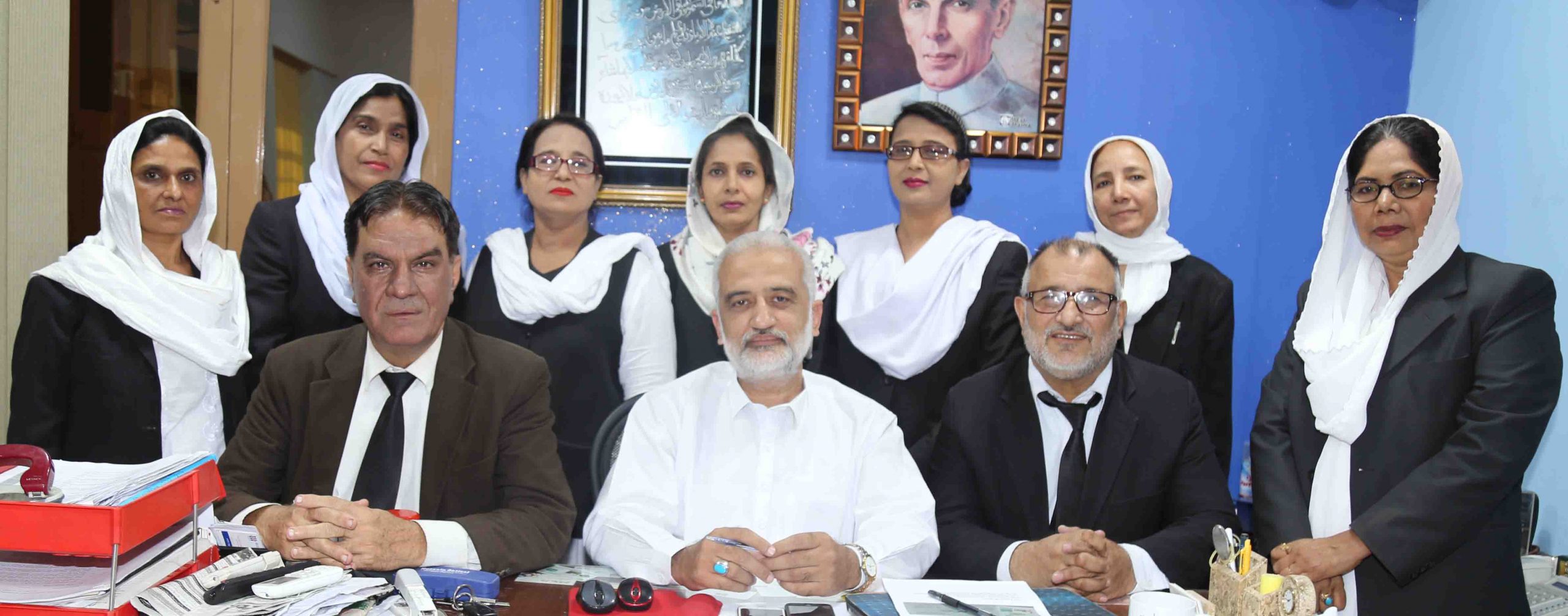 Sarim Burney With senior lawyers